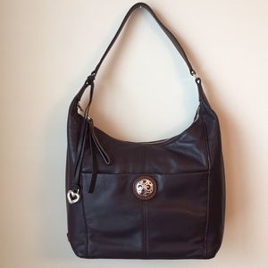 Brighton Deep Plum Shoulder Bag